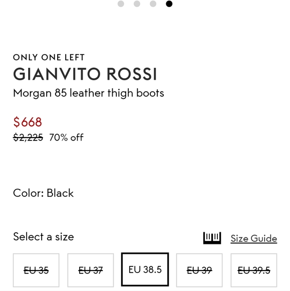 Gianvito Rossi Morgan leather thigh boots - Picture 2 of 6